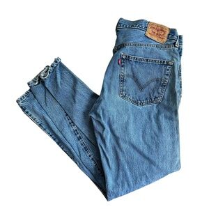 Levi’s Mens 501 Buttonfly Jeans Vintage Made in Mexico Red Tab Sz 36x32 Faded
